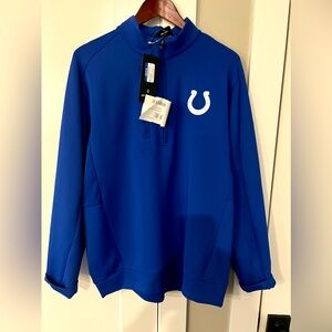 Antigua brand Indianapolis Colts XL quarter zip pullover.  Brand new! Tags on.